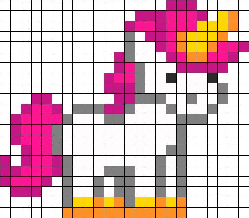 Newest Pony Bead Patterns  Pixel art templates, Pixel art grid, Pixel art